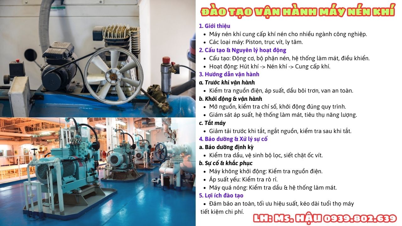 Đào Tạo Vận Hành Máy Nén Khí